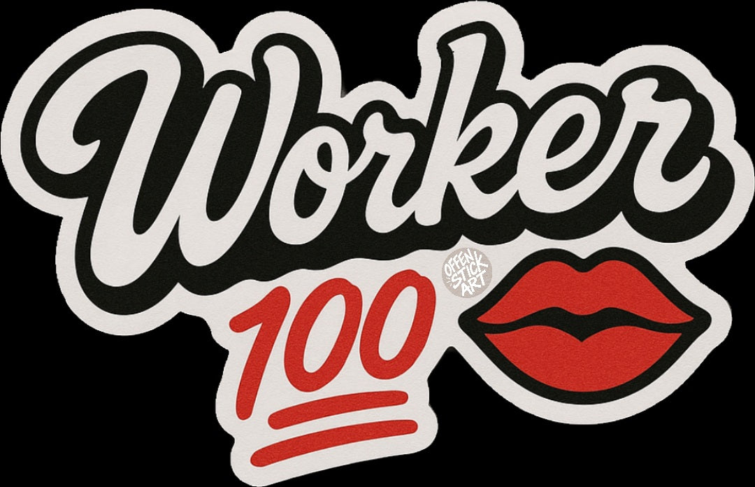 Tony Johns Worker šÆ š - Vinyl Sticker