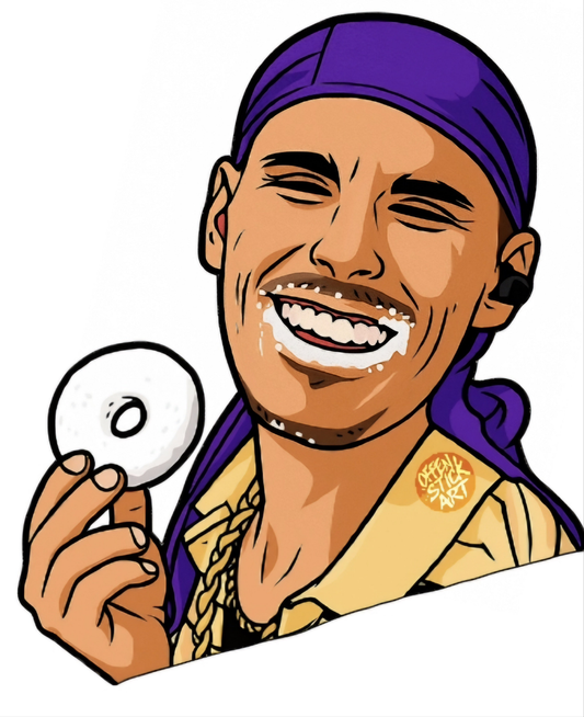 Tony Johns Donut Lover - Vinyl Sticker