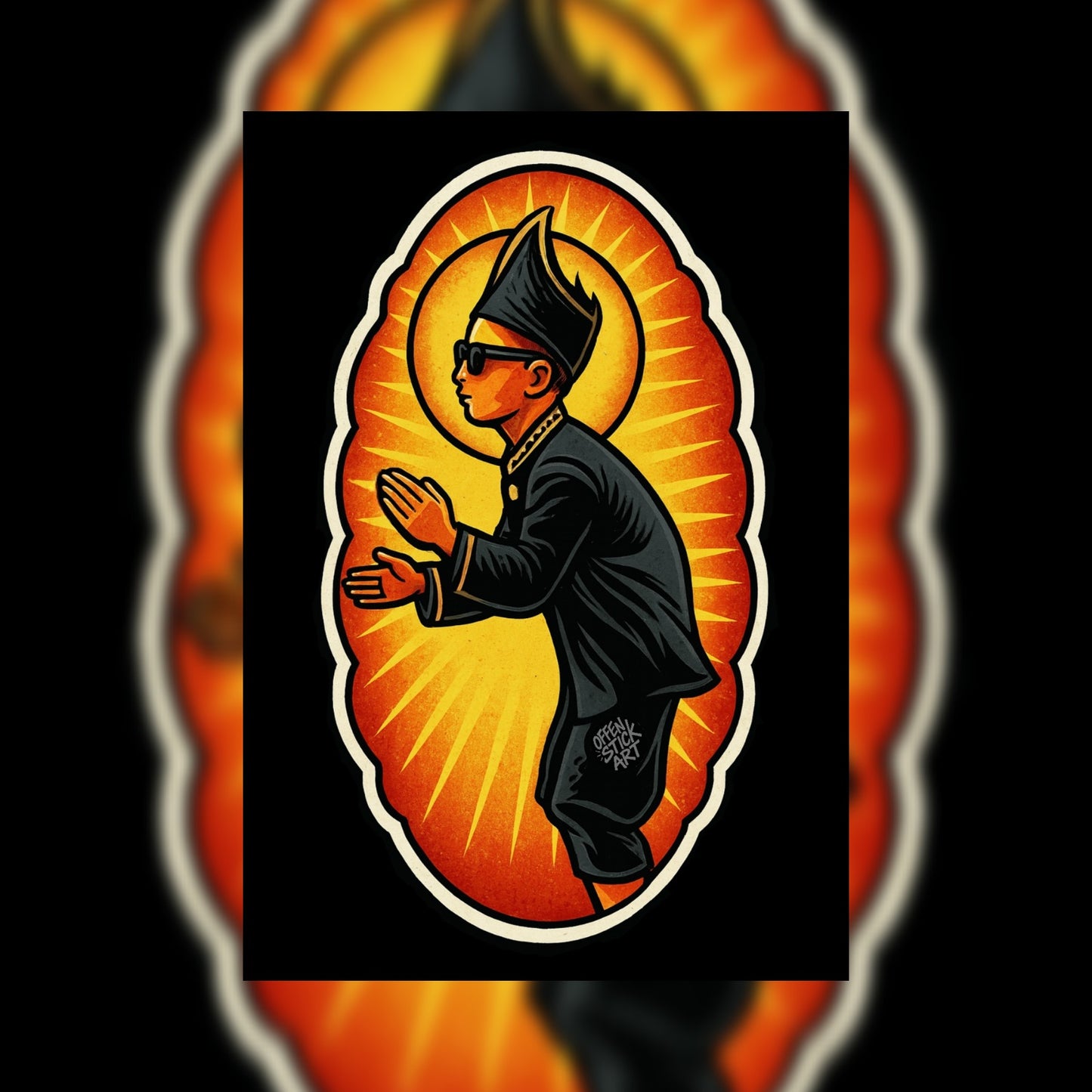 Aura Farm Prayer - Vinyl Sticker