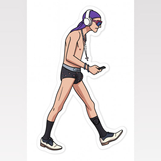 Tony Johns Going to the Pool Party - Vinyl Sticker
